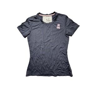 Psycho bunny spandex womens logo tee black xs